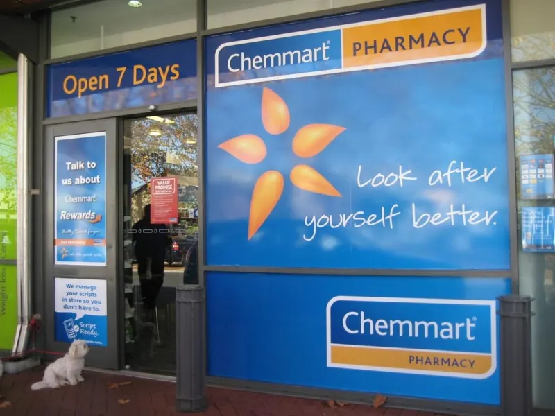 Chemmart Pharmacy shopfront window graphics
