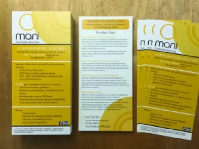 Printed flyers and folded brochures
